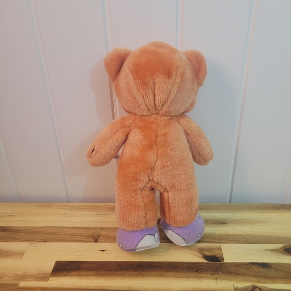 Vintage Teddy Bear "Morgan" Plush 1990's Bananas in Pajamas-Missing Clothes 13" - Picture 4 of 10